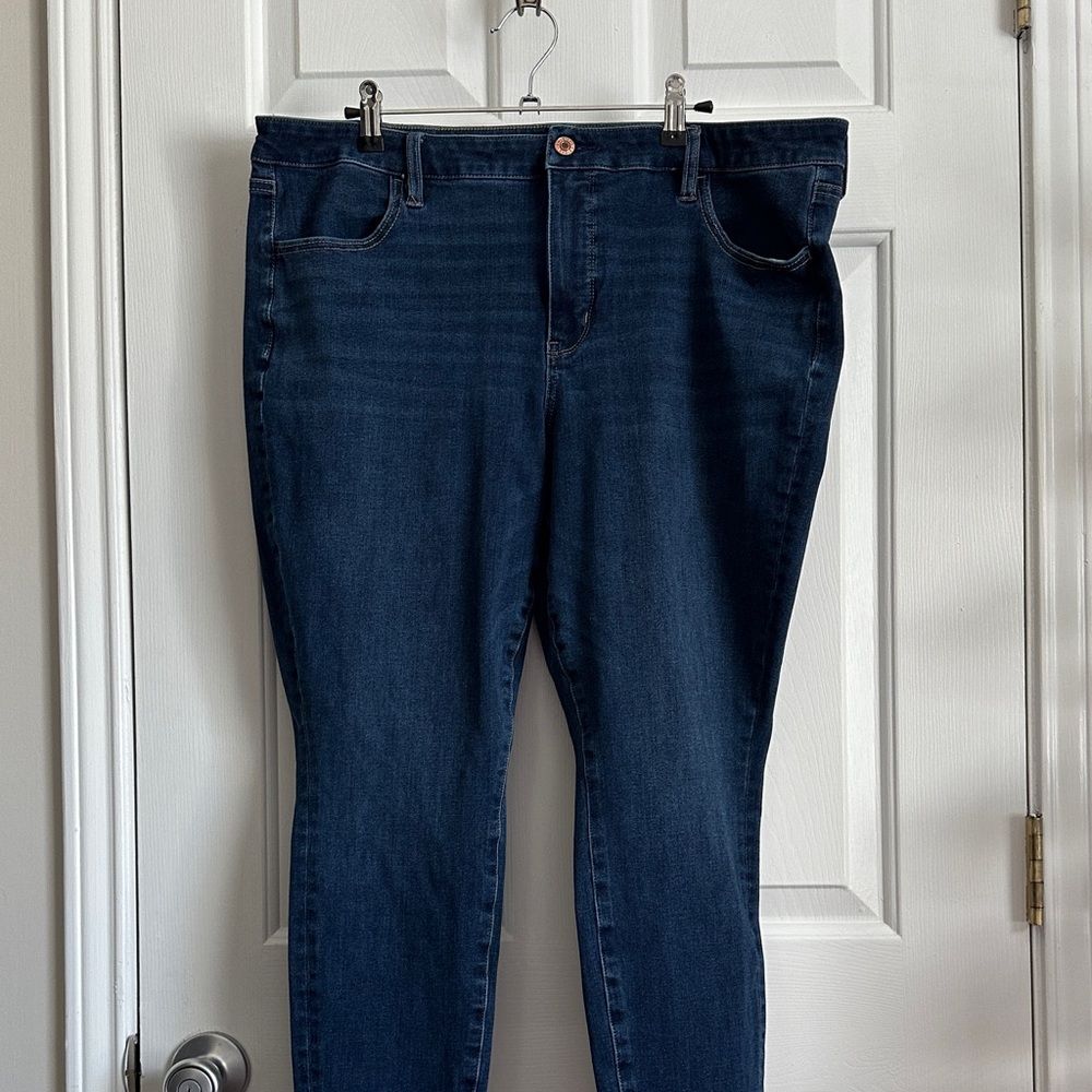 American Eagle Outfitters Dark Blue Jeggings - 18 SHORT